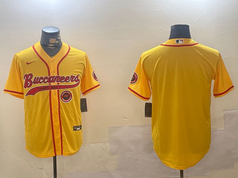 Men Tampa Bay Buccaneers Blank Yellow Joint Name 2024 Nike Limited NFL Jersey style 2->tampa bay buccaneers->NFL Jersey